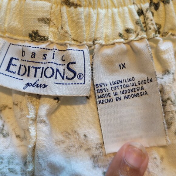 Relaxed‎ Vintage Linen Blend Shorts - Picture 4 of 4